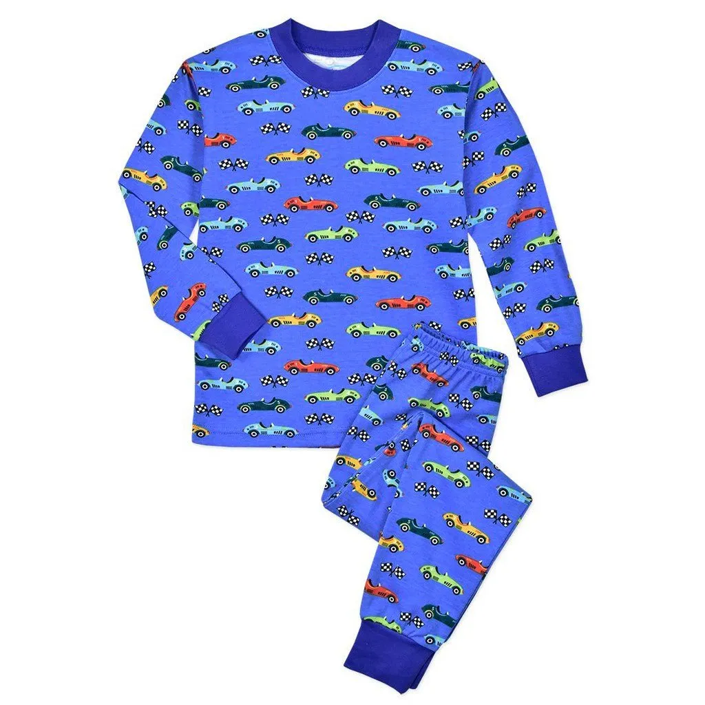 Sara's Prints Super Soft Classic Pajama Set Race Cars