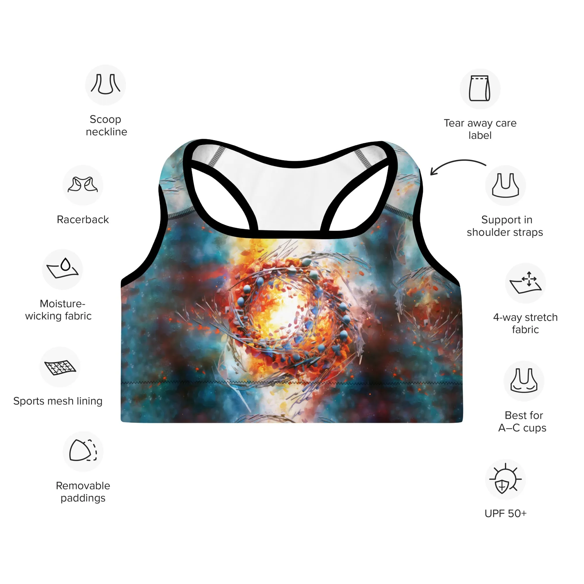 Sports Bra Molecular Hurricane