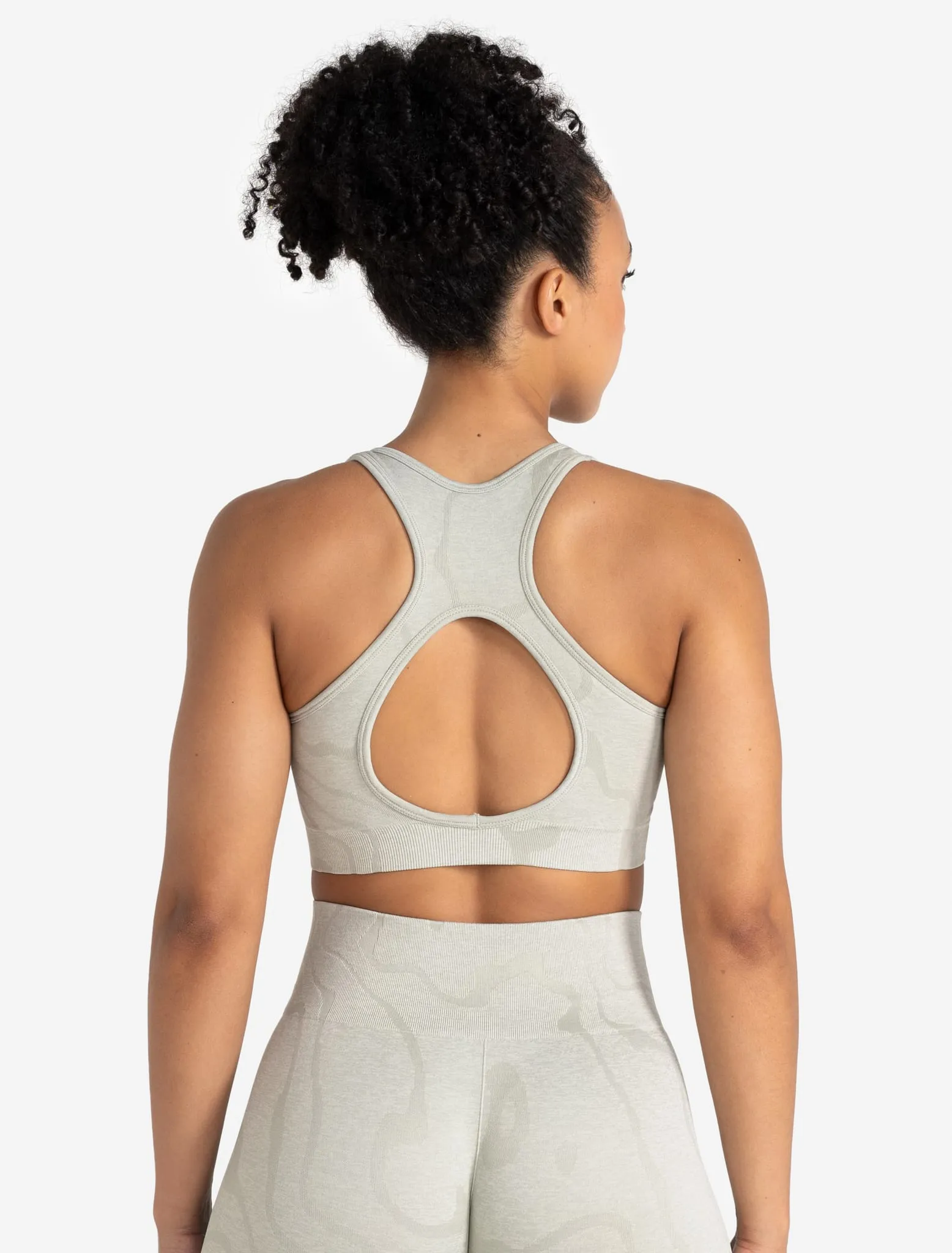 Sustainable Seamless Sports Bra - Sage Green