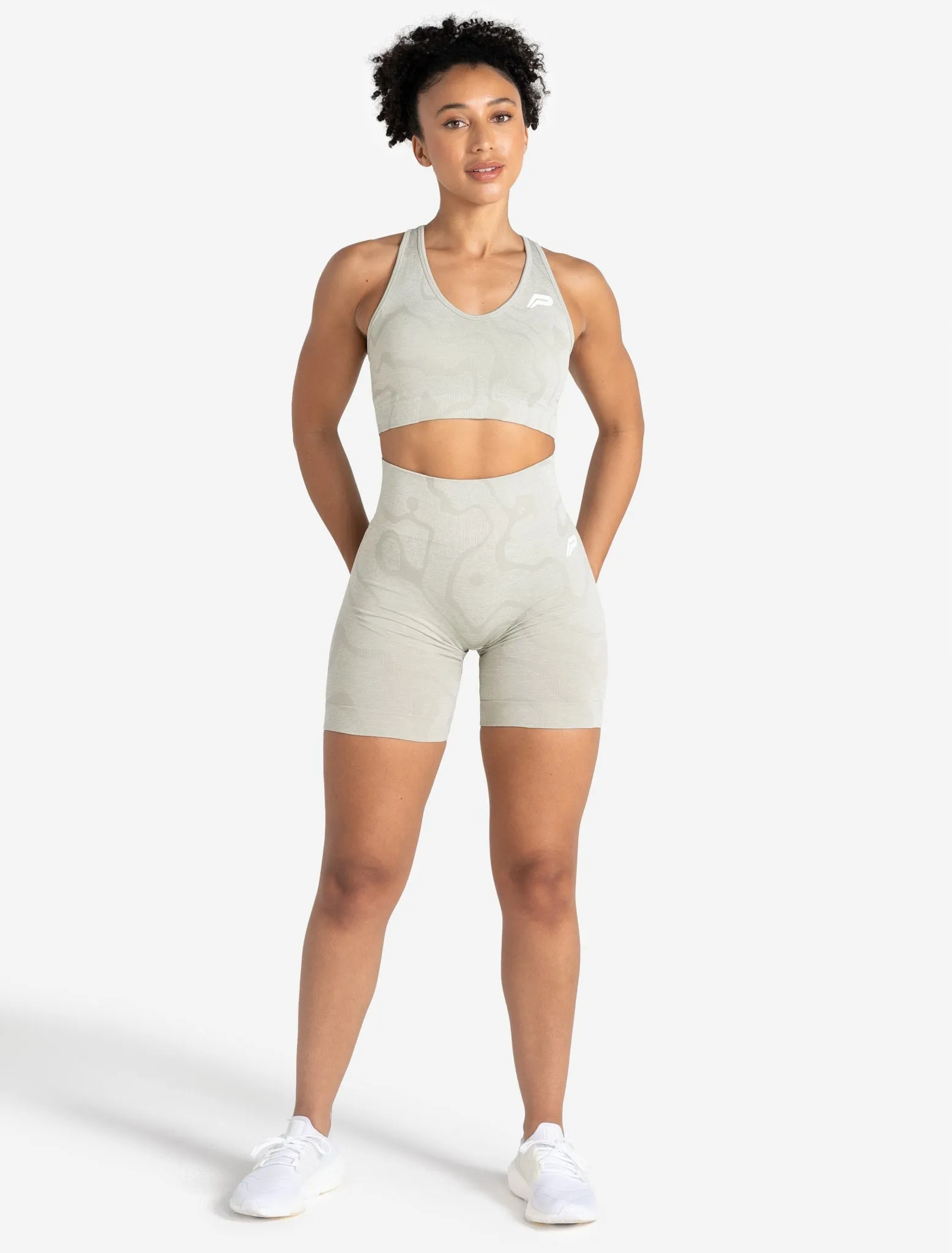 Sustainable Seamless Sports Bra - Sage Green