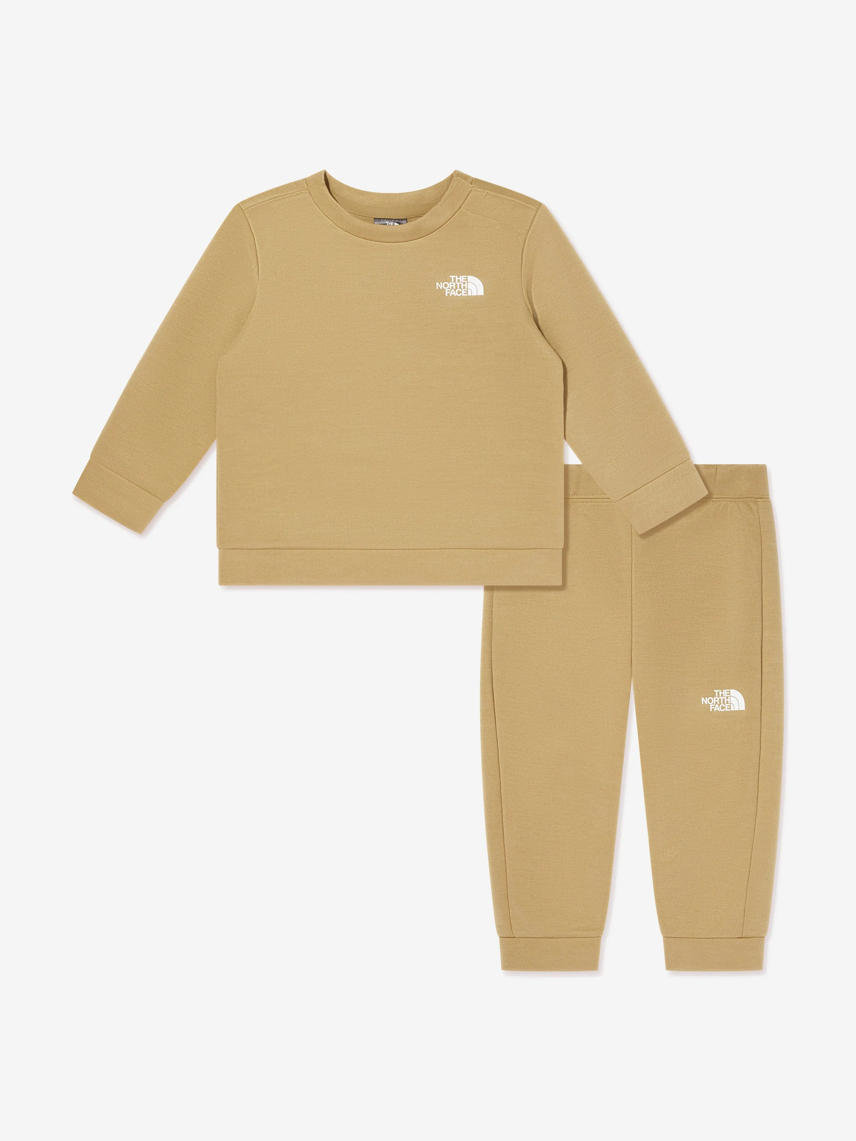 The North Face Baby Logo Tracksuit in Beige