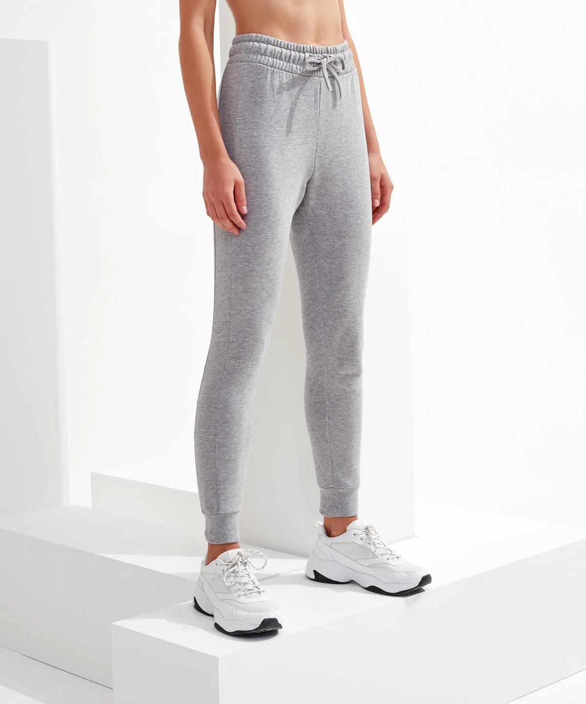 Womens TriDri® fitted joggers | Heather Grey