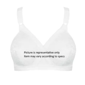 Women's White Cross-Your-Heart Style Bra